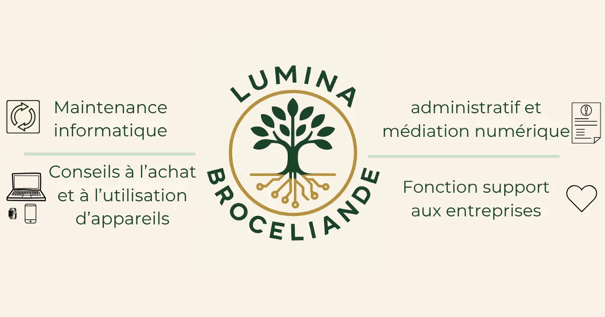 Article de presse du journal Ouest-France consacré à Lumina Brocéliande, avec le titre Tout savoir sur l’informatique avec Lumina Brocéliande. La page présente une mise en forme éditoriale claire et informative, dans le contexte de la rubrique consacrée à la vie locale.